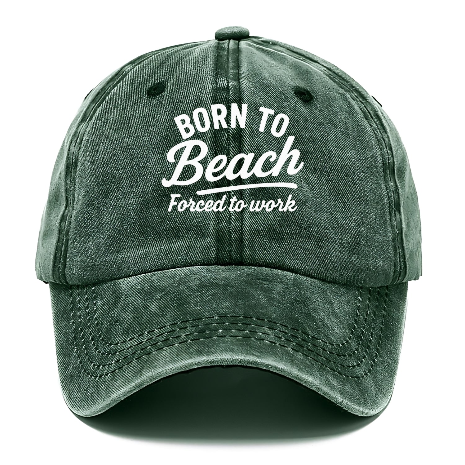 born to beach work Hat