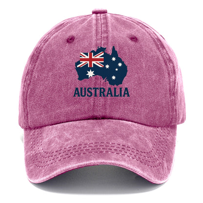 Australian Flag and Map Hat