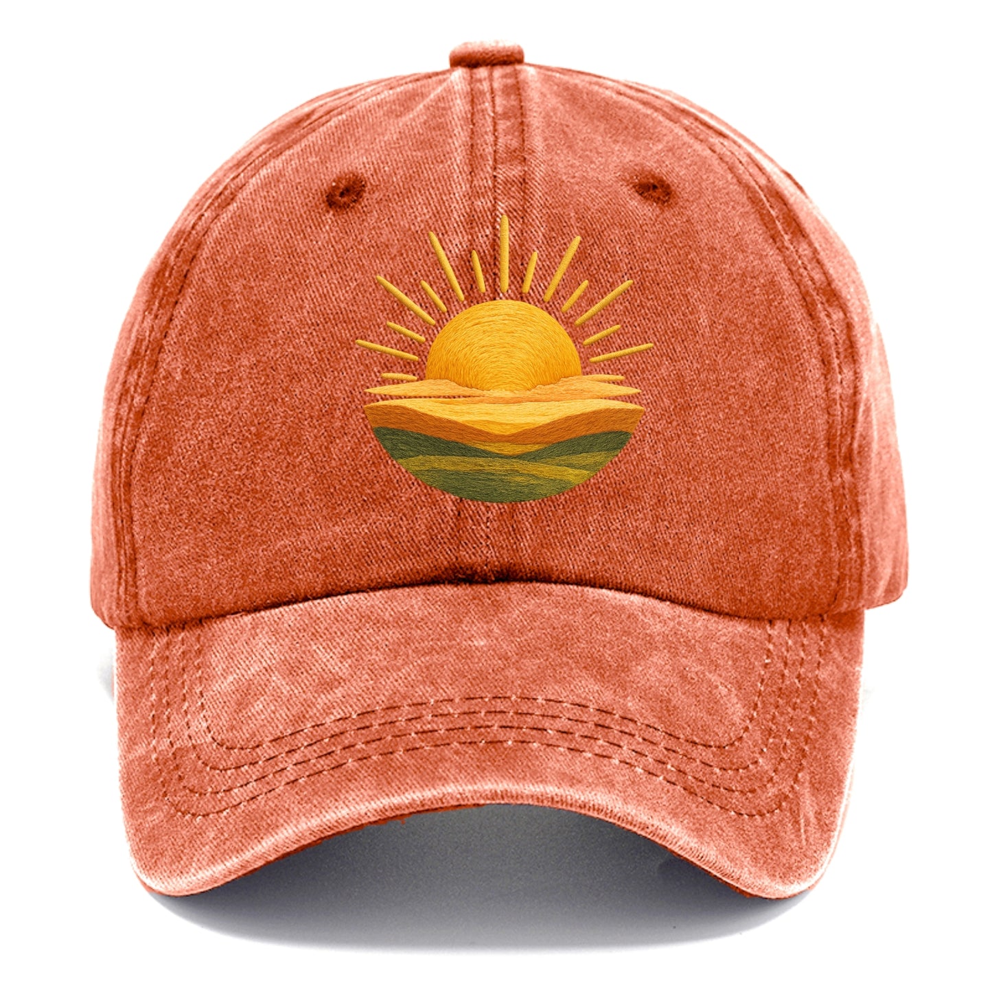 golden sunrise horizon Hat
