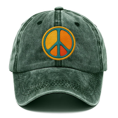 golden peace embroidered Hat