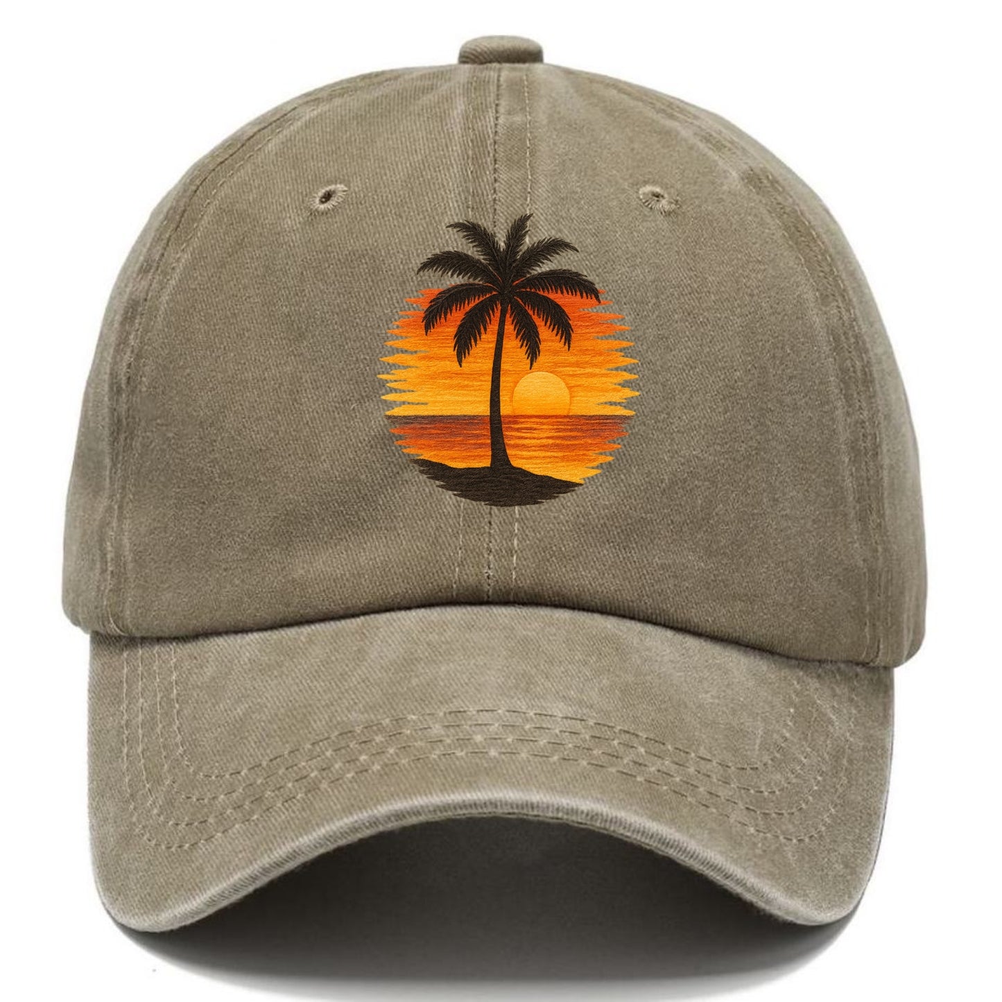 sunset palms paradise Hat