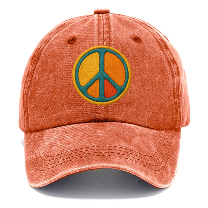 golden peace embroidered Hat
