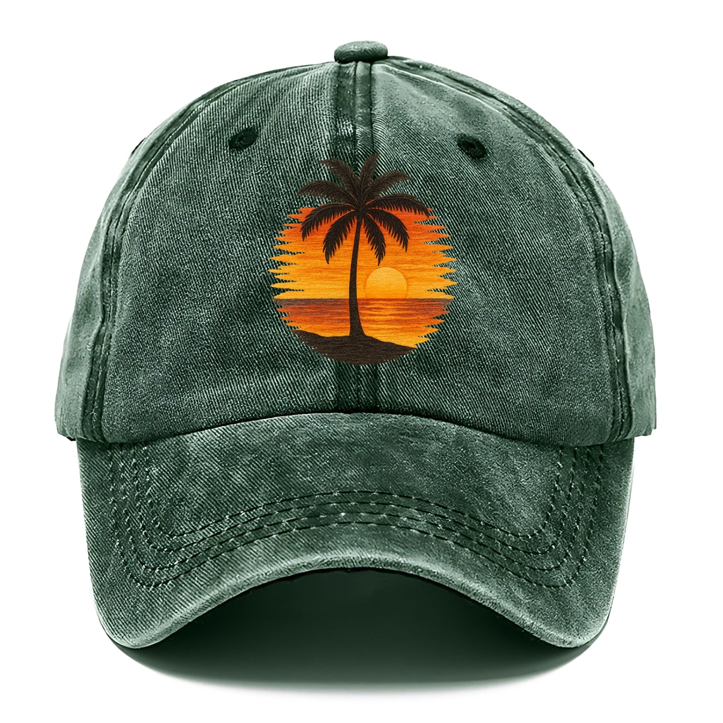 sunset palms paradise Hat