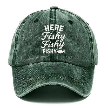 here fishy fishy fishing lure Hat