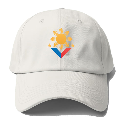 Philippines Flag Sun And Baseball Cap For Big Heads