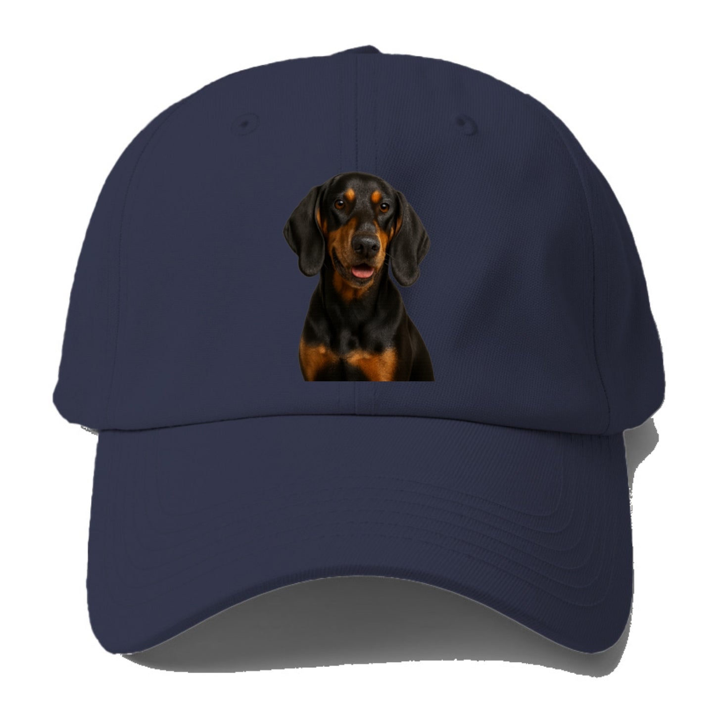 black tan coonhound portrait design Hat