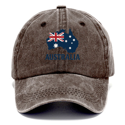 Australian Flag and Map Hat