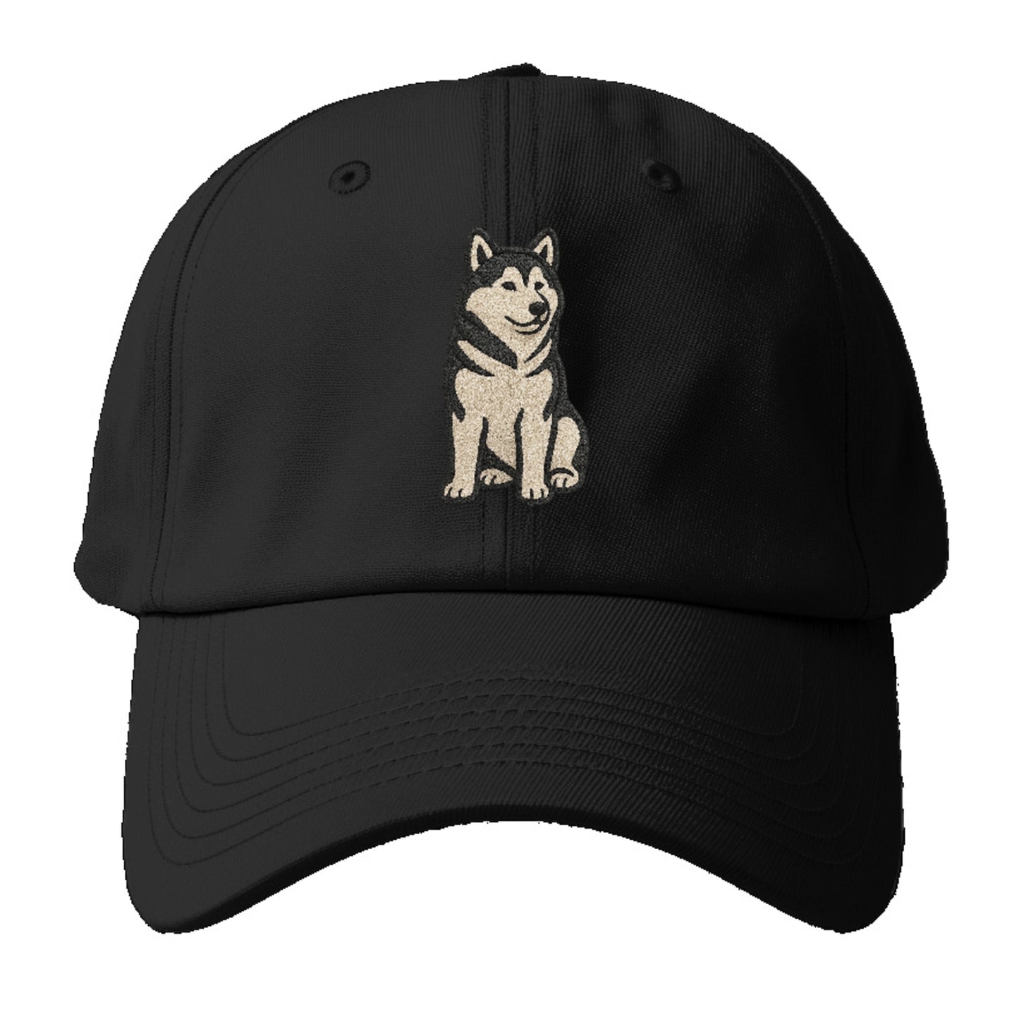 Alaskan Malamute Gray And White Pose Hat