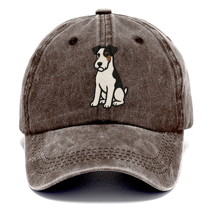 wire-fox-terrier-white-black-markings-spirited-charm Hat