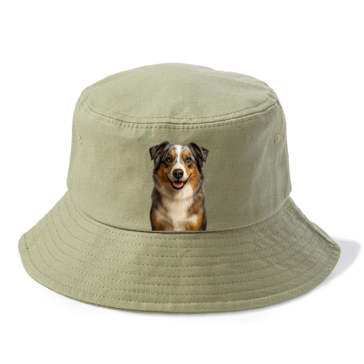 blue merle australian shepherd portrait design Hat
