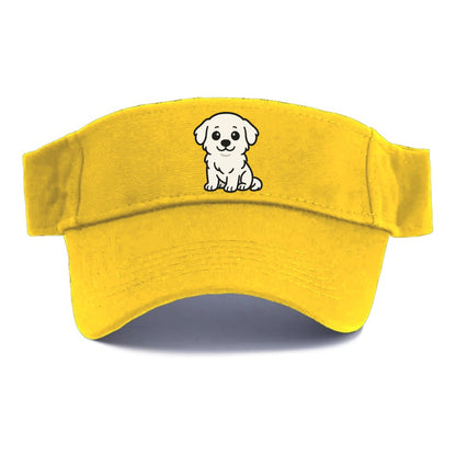 great pyrenees white fluffy sitting pose portrait design Hat