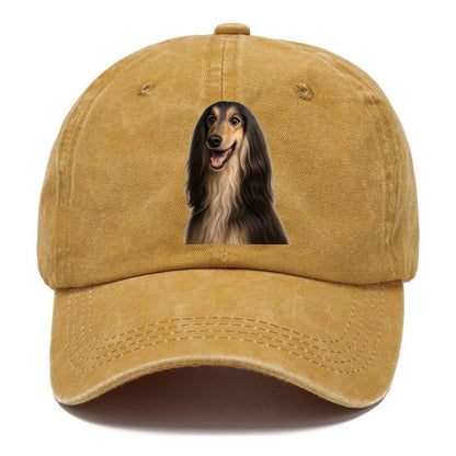 afghan hound portrait design Hat
