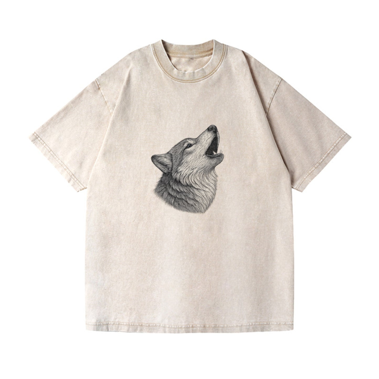 wolf howling portrait Hat