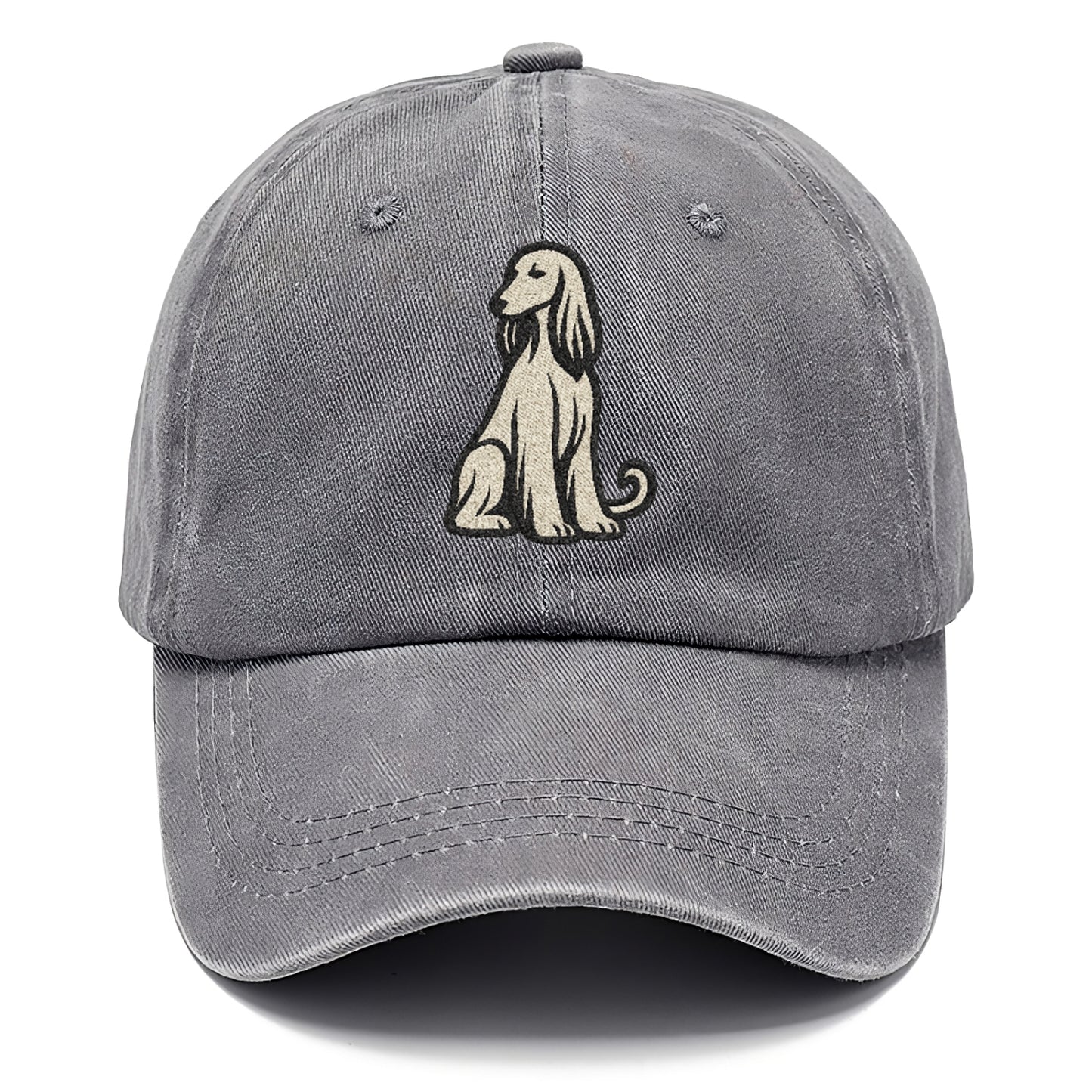 Afghan Hound Cream Colored Design Hat
