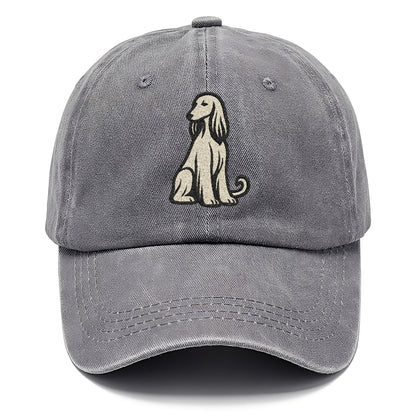 Afghan Hound Cream Colored Design Hat