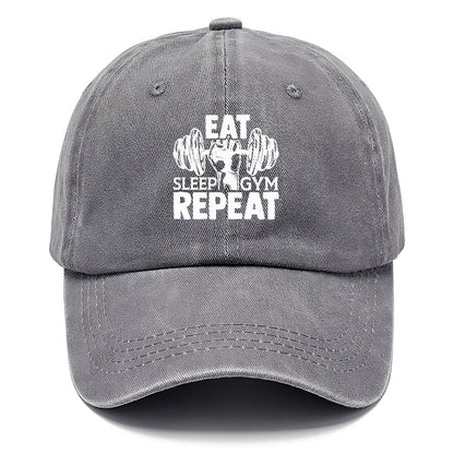 Eat Sleep Gym Repeat Hat