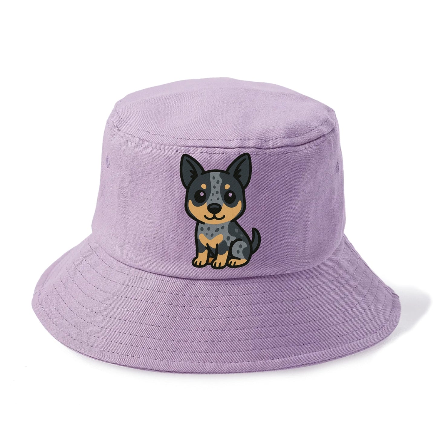 australian cattle dog blue heeler sitting pose portrait design Hat