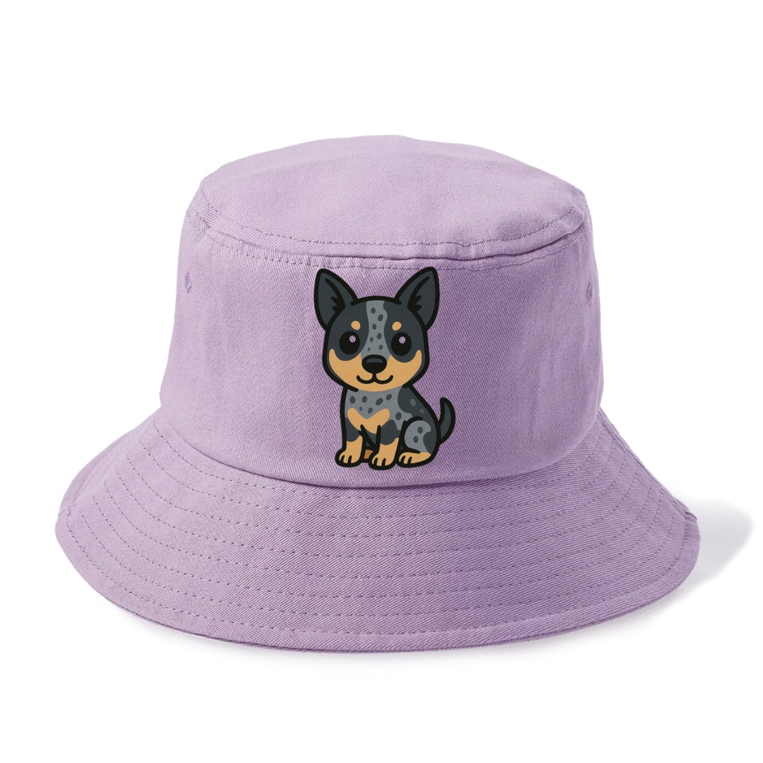 australian cattle dog blue heeler sitting pose portrait design Hat