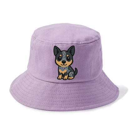 australian cattle dog blue heeler sitting pose portrait design Hat