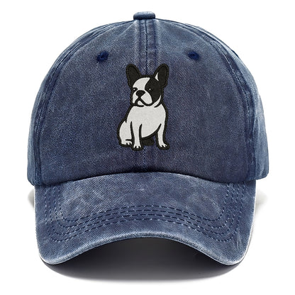 french-bulldog-black-white-charming-pose Hat