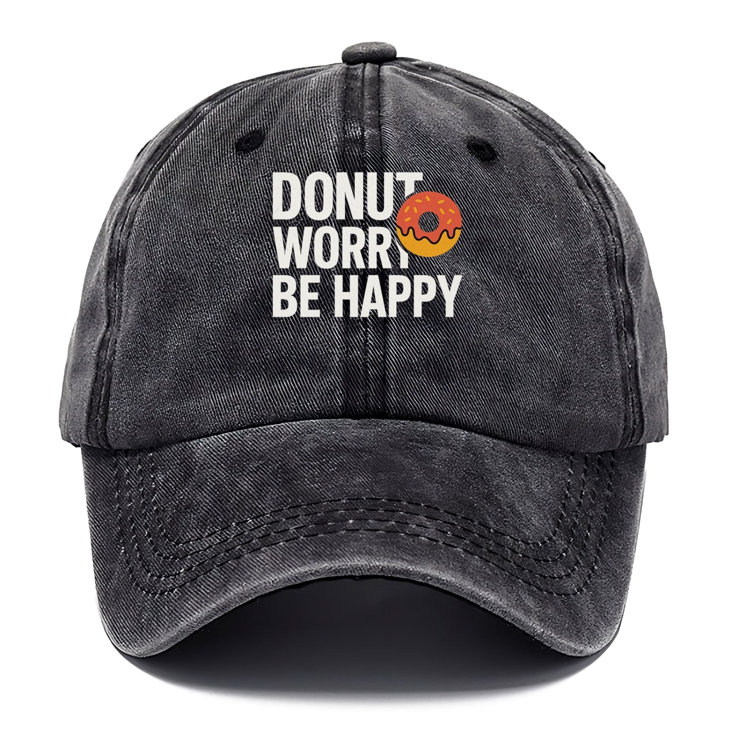 donut worry be happy Hat