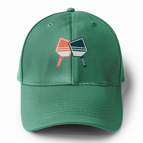 Pickleball 2 Solid Color Baseball Cap