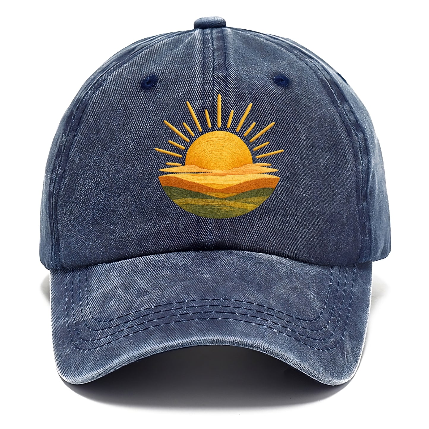 golden sunrise horizon Hat