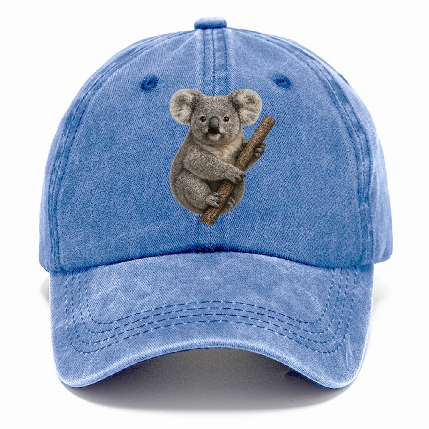realistic koala on branch portrait Hat