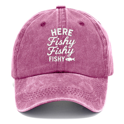 here fishy fishy fishing lure Hat
