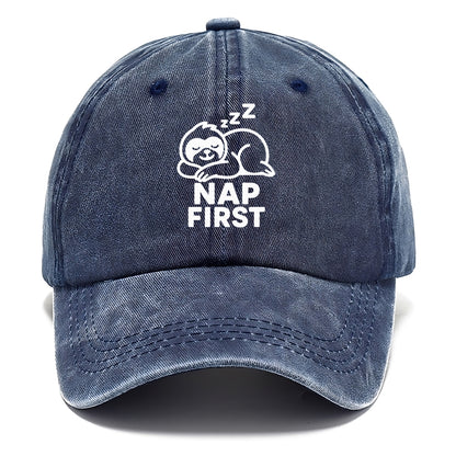 nap first sloth Hat