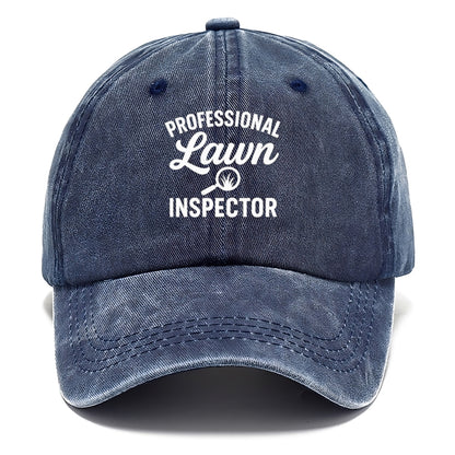 professional lawn inspector artistic design Hat