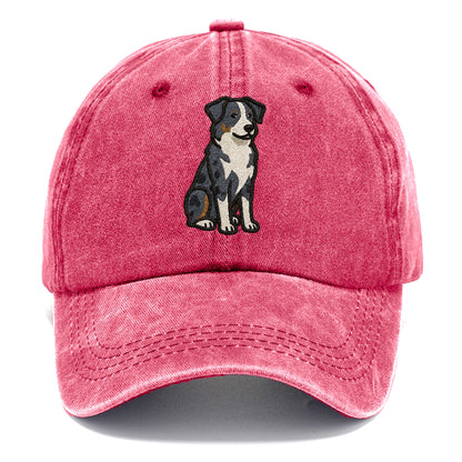 australian-shepherd-blue-merle-vibrant-spirit Hat