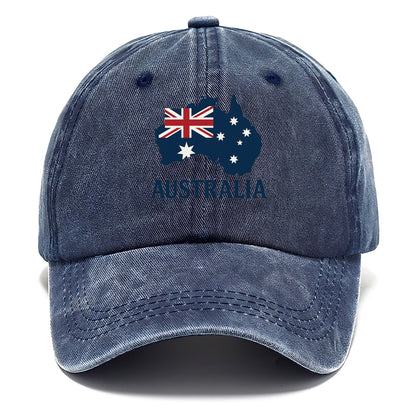 Australian Flag and Map Hat