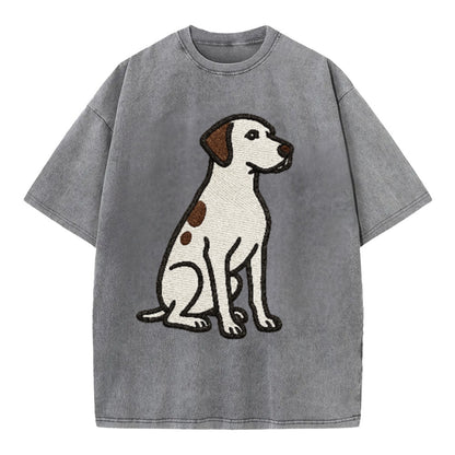 pointer-white-liver-spots-sitting-pose-loyal-spirit Hat