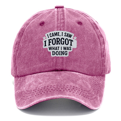 i came i saw i forgot what i was doing Hat