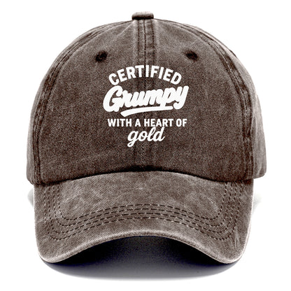 certified grumpy heart of gold Hat