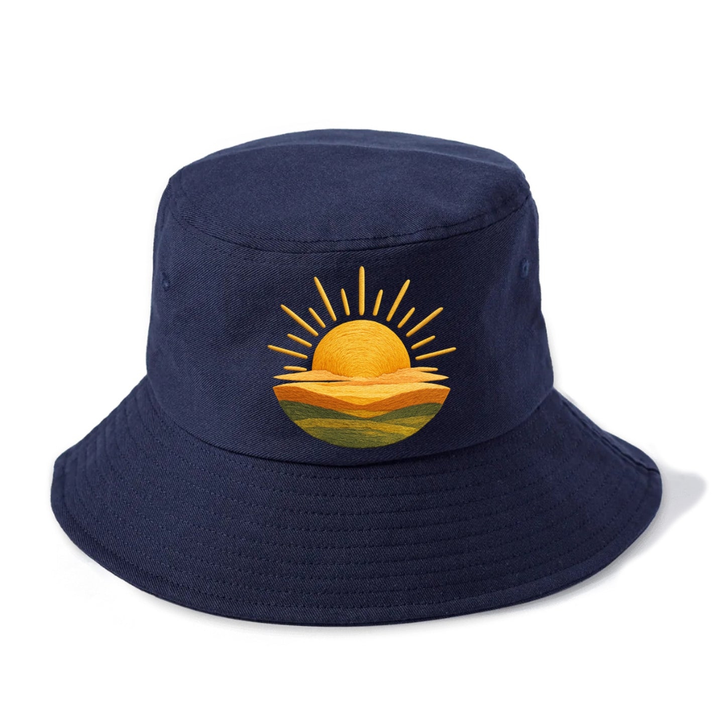 golden sunrise horizon Hat