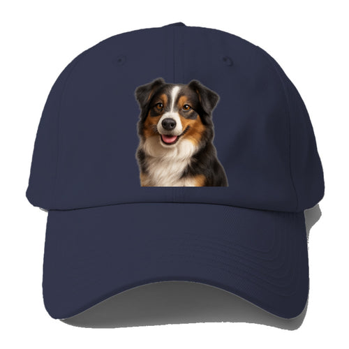 Mini Australian Shepherd Portrait Design Baseball Cap For Big Heads