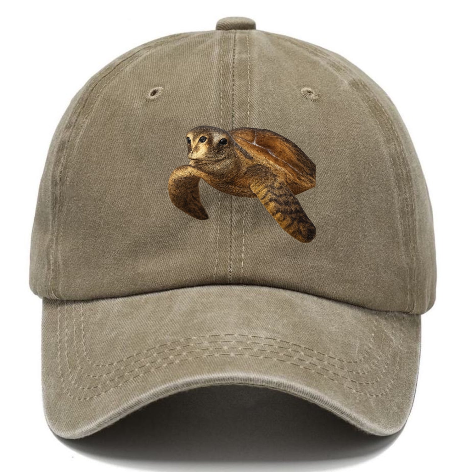 sea turtle portrait design Hat