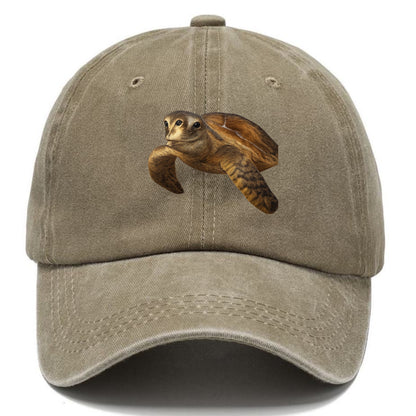 sea turtle portrait design Hat
