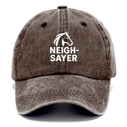 horse naysayer pun Hat