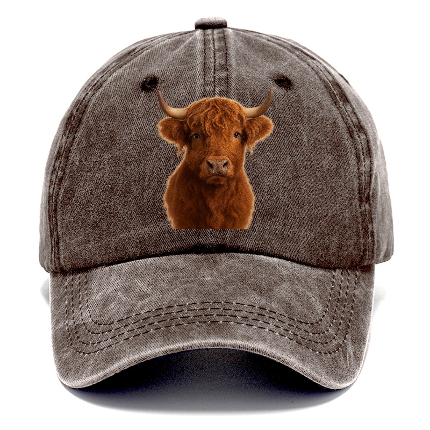 highland cow portrait design Hat