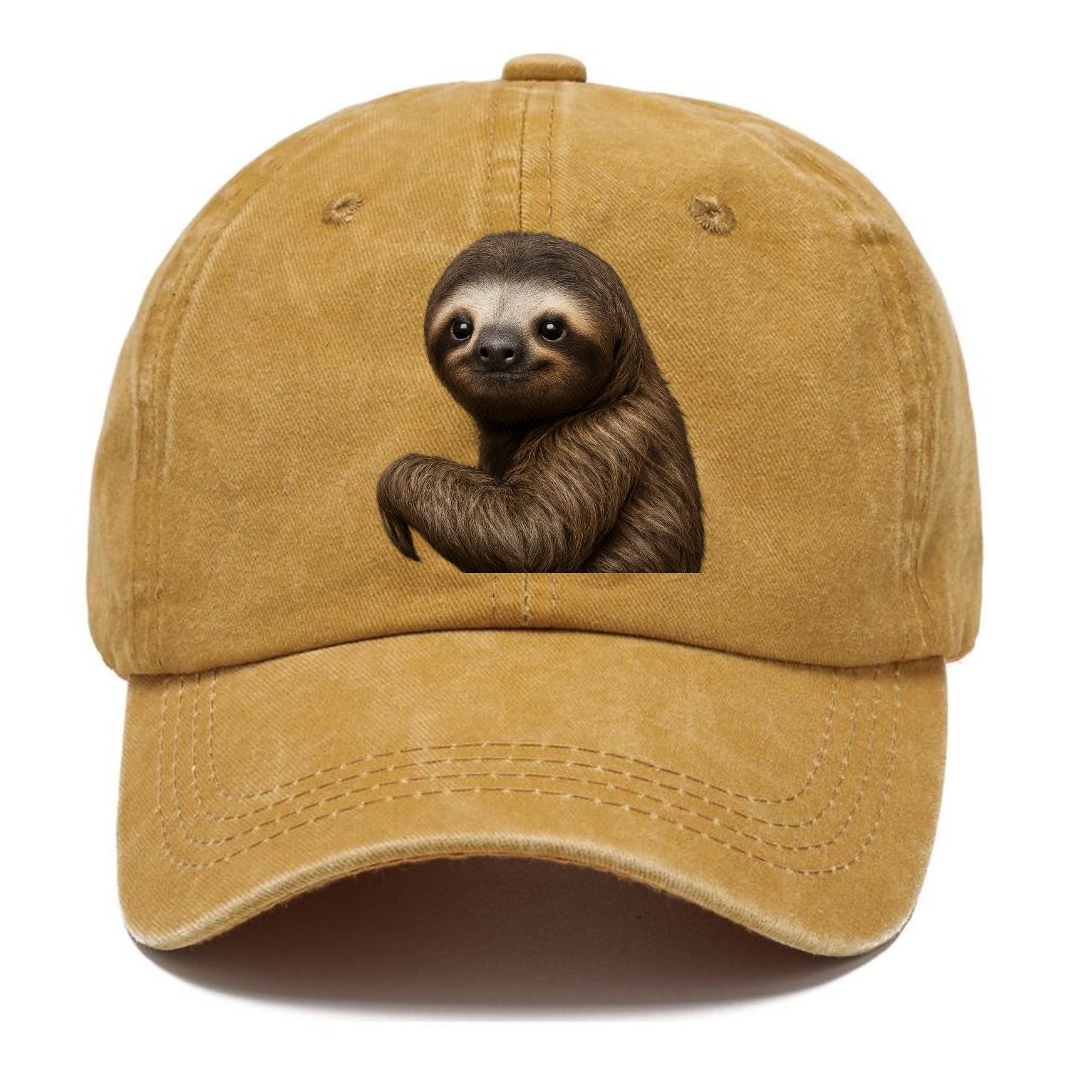 sloth portrait design Hat