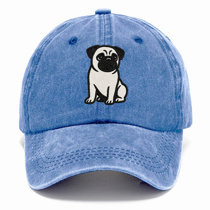 black-pug-charming-companion Hat
