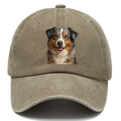 australian shepherd portrait design Hat