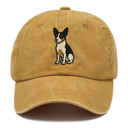 Rat Terrier Tri Color Pose Hat