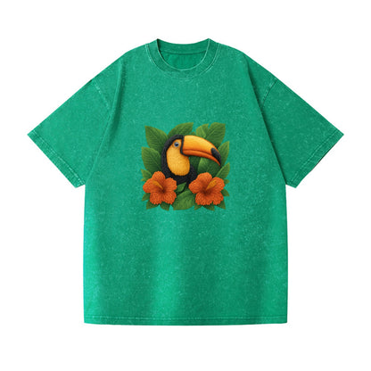 tropical paradise toucan bloom Hat