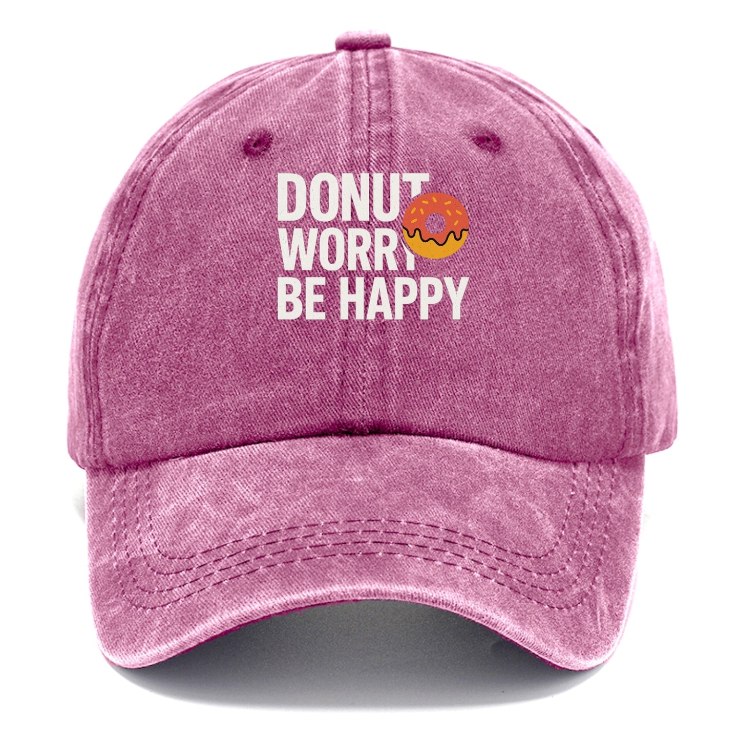 donut worry be happy Hat