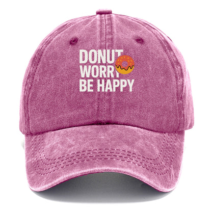 donut worry be happy Hat
