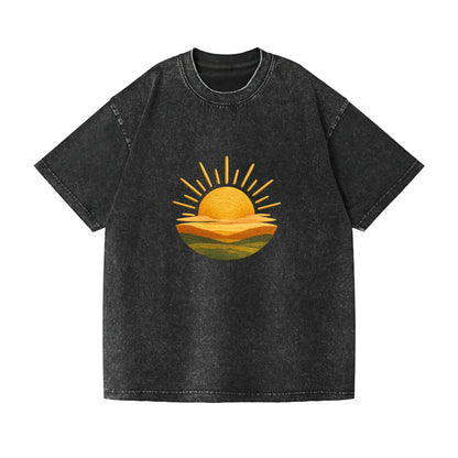 golden sunrise horizon Hat
